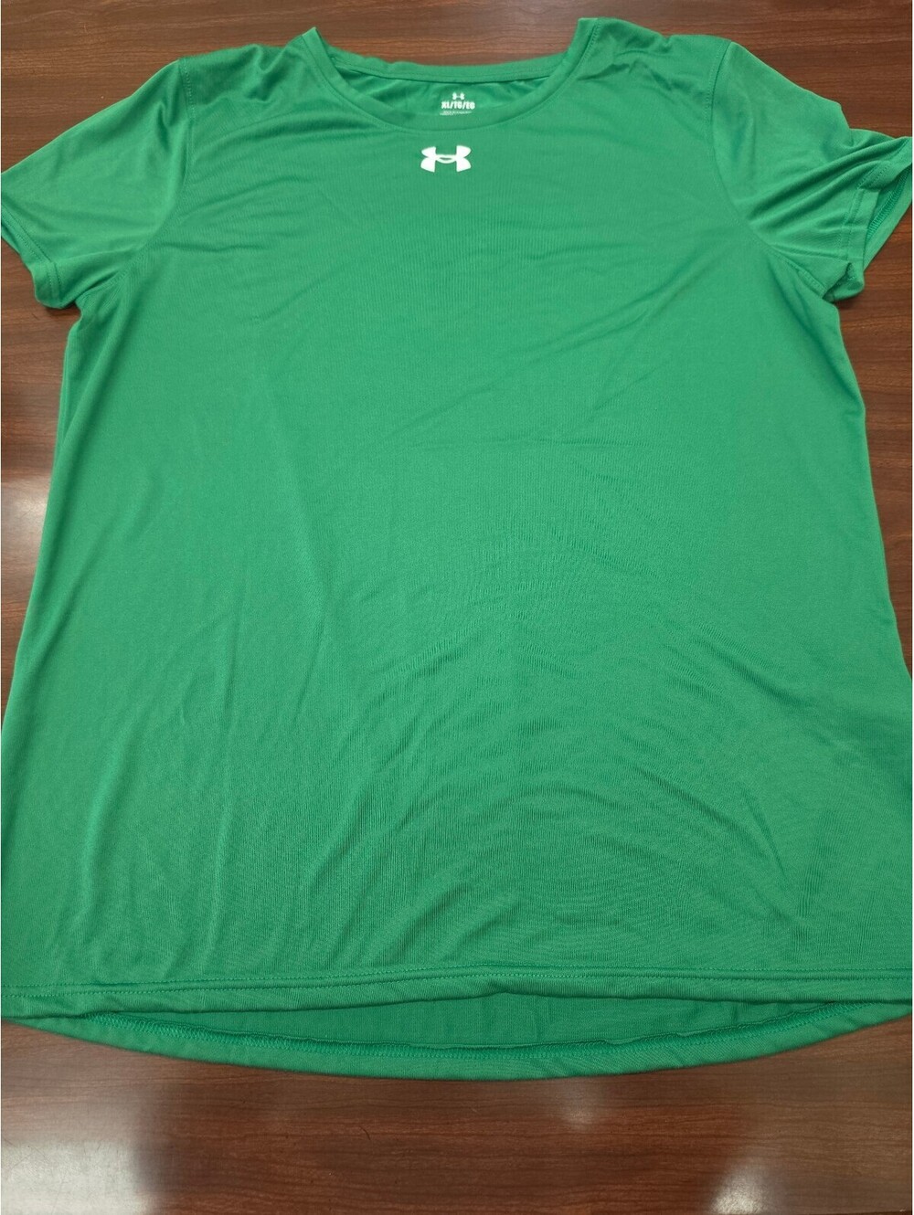 Under Armour Green Tech Short Sleeve Athletic T Shirt Womens XL Gorpcore Sporty